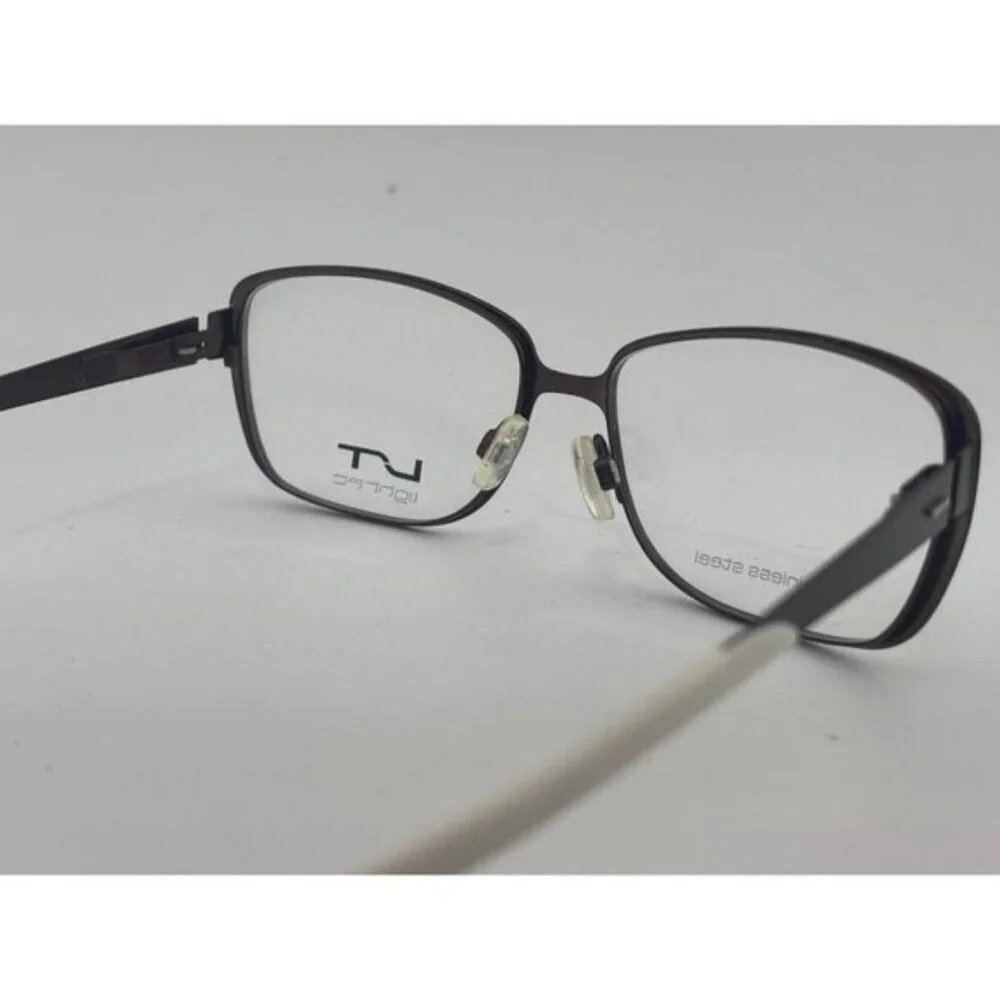 LIGHTEC - 7009L 54-15-135 MW 015 Brown & White Glasses Frames - Picture 8 of 8